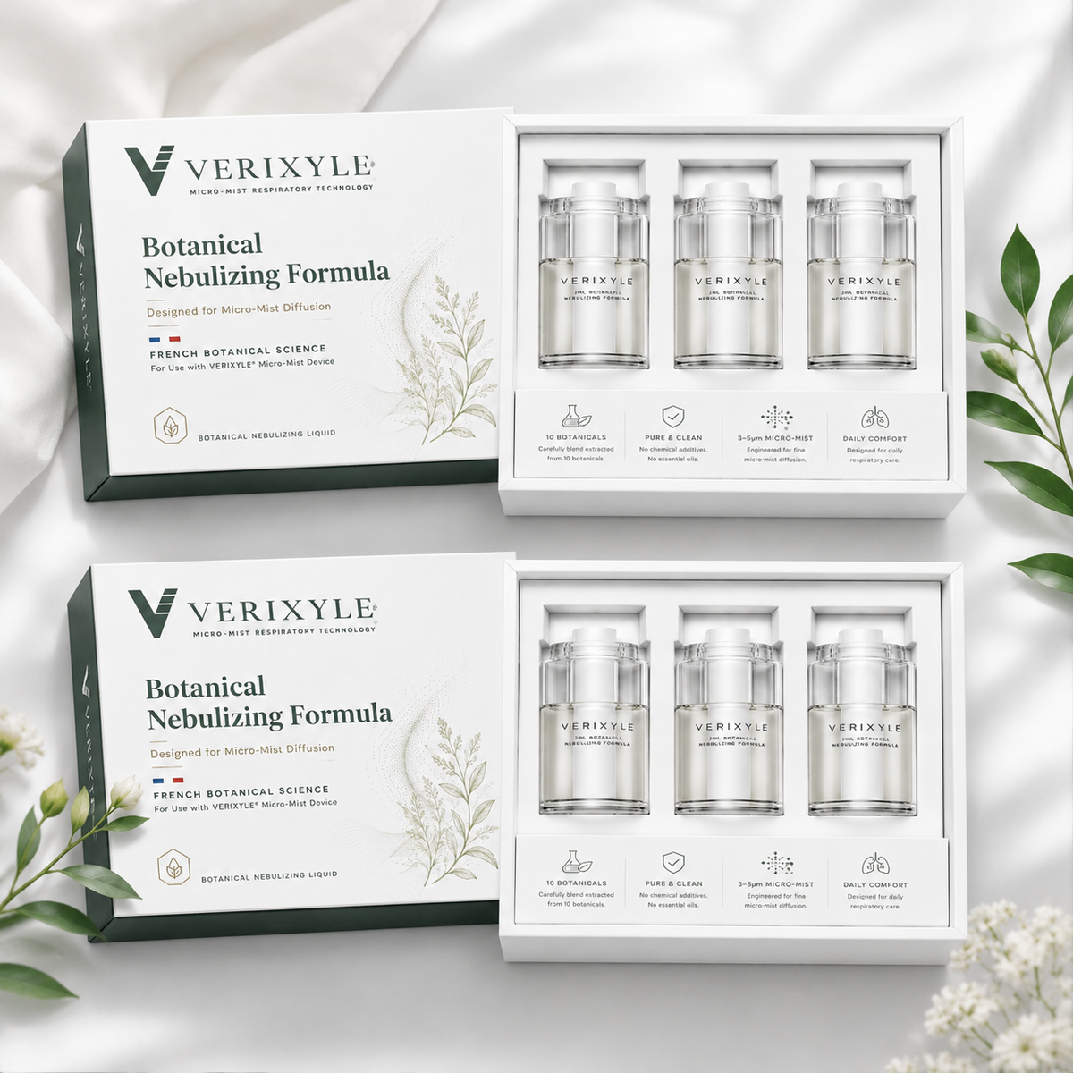 VERIXYLE® Herbal Nasal Nebulizer Set | Portable blend to improve allergy & rhinitis discomfort