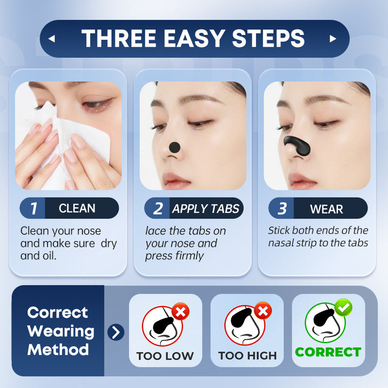Stop Snoring & Breathe Freely | Skin Safe Velcro Nose Dilator Clip for Night Congestion Relief