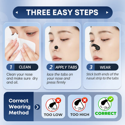 Stop Snoring & Breathe Freely | Skin Safe Velcro Nose Dilator Clip for Night Congestion Relief
