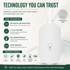 VERIXYLE® Micro-Mist Nasal Comfort System  A soft 3–5μm micro-mist routine for stuffy, dry, or sensitive noses during pollen season, poor air days, and everyday life.