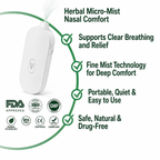 VERIXYLE® French Herbal Nasal Mist Device | Rapid 15-minute relief for nasal congestion, dryness, and itching; portable cold-mist care device for seasonal rhinitis and allergies.