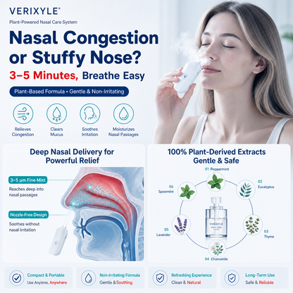 VERIXYLE® Herbal Nasal Portable Micro-Mist Device
