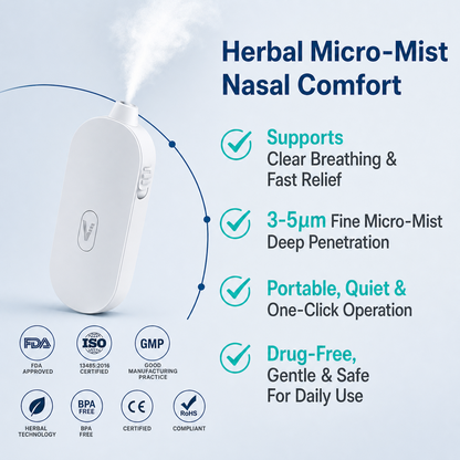 VERIXYLE® Herbal Nasal Portable Micro-Mist Device