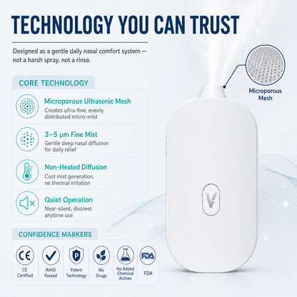 VERIXYLE® Herbal Nasal Portable Micro-Mist Device