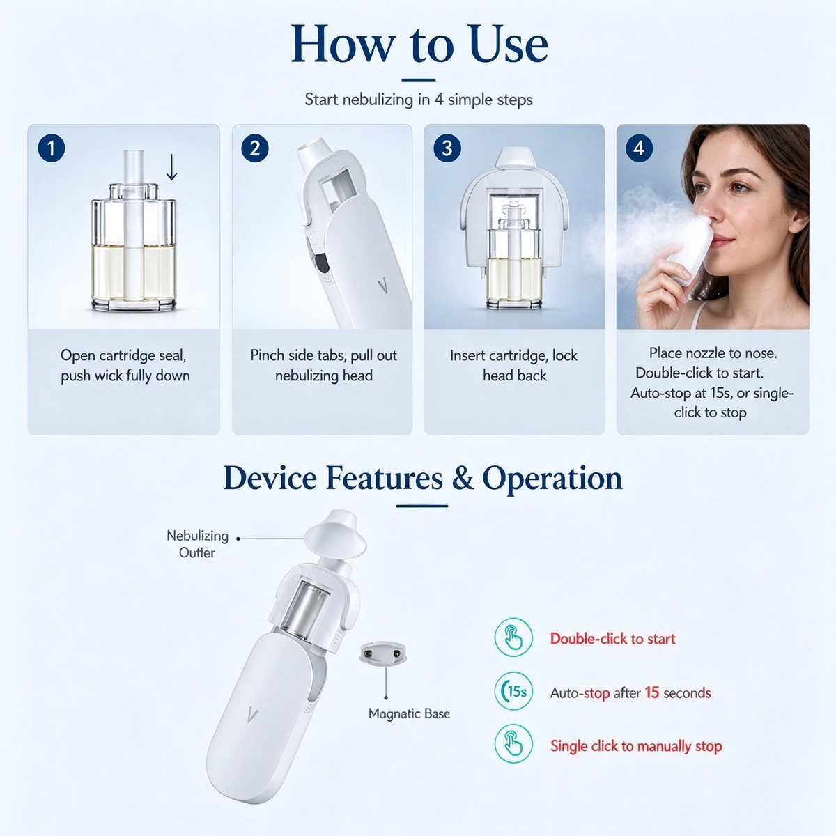 VERIXYLE® Herbal Nasal Portable Micro-Mist Device